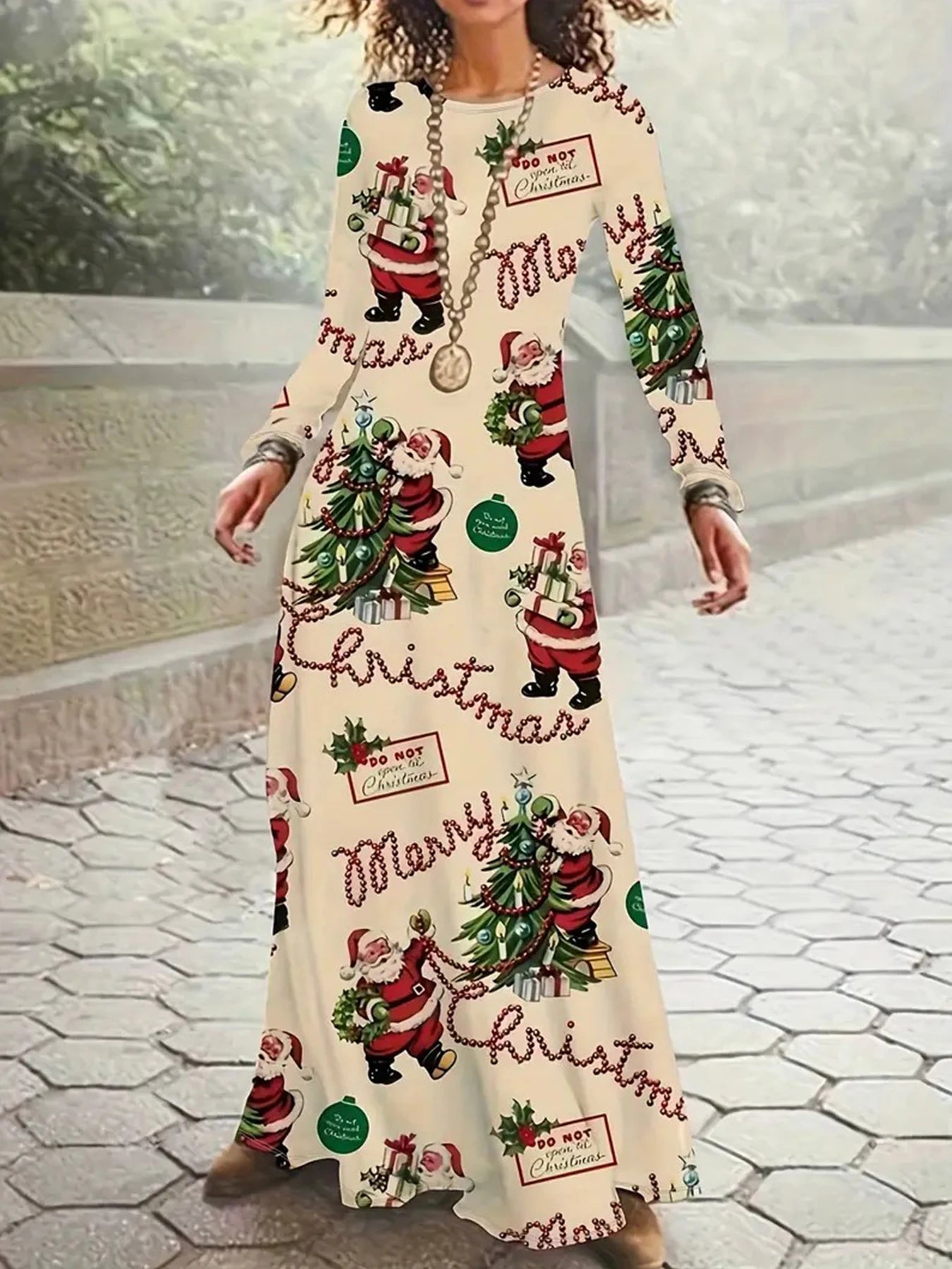 Robe longue de Noël